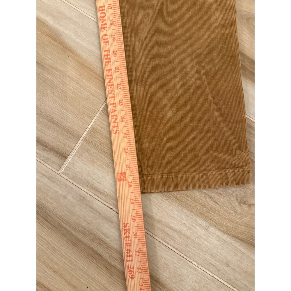 LL Bean Original Fit Corduroy Pants Womens 10 Reg Tan High Rise Straight Leg - Picture 5 of 5